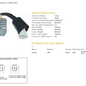 Speciální Cena DZE regulátor napětí HONDA CBF 1000 06-10 (SC58) (31600-MFA-D01) MOSFET (50A)
