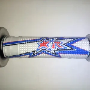 ARIETE řazení (gripy) 02632-FRBA EVO ROAD (120 mm) s otvorem barva bílá/světle modrý Limitovaná Edice