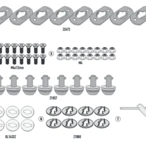 KAPPA sada pro výměnu bočních nosičů KLO9430MK, KLO9430CAM, KLO6710MK a KLO6710CAM pro rychloupínací rámy Dokud Zásoby Vydrží