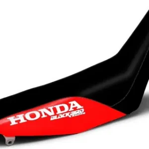 Bezpečná Platba BLACKBIRD potah sedla HONDA CR 125 93-97, CR 250 92-96 TRADITIONAL barva černá/červená nápisy HONDA