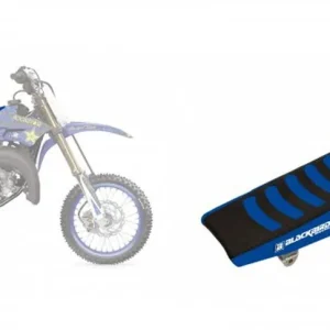 Tovární Cena BLACKBIRD potah sedla YAMAHA YZ 65 19-22 doUBLE GRIP 3 barva světle modrá černá