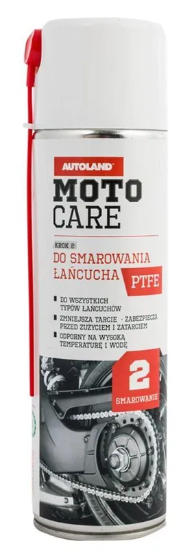 Zlevněný AUTOLAND MOTOCARE bílá mazivo PTFE do řetězů 0,5L (12)