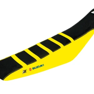 Prémiový BLACKBIRD potah sedla SUZUKI RMZ 450 08-17 zebra barva černá žlutá