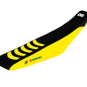 BLACKBIRD potah sedla SUZUKI RMZ 250 19-23, RMZ450 18-23 doUBLE GRIP 3 barva černá žlutá Celosvětová Doprava