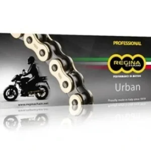 REGINA hnací řetěz 520EBS-ORO (120 článků) SPEE2Y do 500 ccm zlatá spona (135EBSORO/004) (bez O-kroužků) Garance Vrácení Peněz