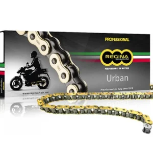 REGINA hnací řetěz 520RT (118 článků) TOURING-STREET do 250 ccm zlatá spona (135RT/1004) (bez O-kroužků) Poslední Šance