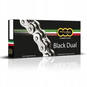 Aktuální REGINA hnací řetěz 520ZRA (120 článků) Z-RING DUAL do 600ccm černá včetně spojek (135ZRA/1011)