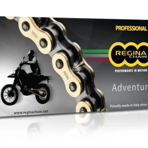 REGINA hnací řetěz 520ZRE (120 článků) Z-RING ENDURO do 650ccm (zlatá) včetně spojek (135ZRE/1008) Originální