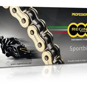 REGINA hnací řetěz 520ZRP (108 článků) Z-RING TOURING-STREET do 1000 ccm zlatá včetně spojek (135ZRP/008) Cenově Výhodný