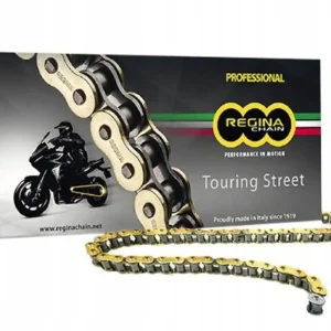 REGINA hnací řetěz 520ZRT (110článků) Z-RING TOURING-STREET do 750 ccm zlatá včetně spojek (135ZRT/1003) Časově Omezené