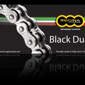 Dokud Zásoby Vydrží REGINA hnací řetěz 525ZRA (118 článků) Z-RING DUAL do 800 ccm černá nýtovací spojka (137ZRA/1002)