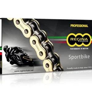 Akční Nabídka REGINA hnací řetěz 525ZRP (120článků) Z-RING MAXIMOTO do 1300 ccm zlatá nýtovací spojka (137ZRP/00F)