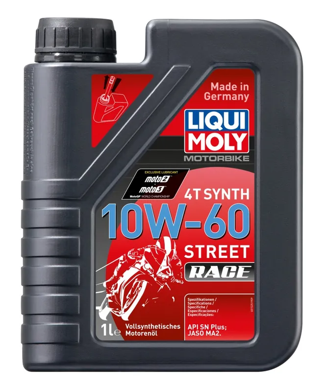 Exkluzivní LIQUI MOLY motorový olej MOTORBIKE 4T RACE syntetický 10W60 1L (6)
