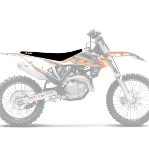 BLACKBIRD potah sedla KTM SX-SXF 19-22, EXC 20-23 zebra 2023 Aktuální