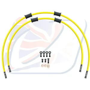 CROSSOVER Hadice přední brzdy sada Venhill POWERHOSEPLUS DUC-7009FB-YE (2 hadice v sadě) žluté hadice, černé koncovky Koupit Online