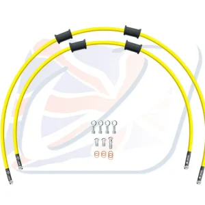 CROSSOVER Hadice přední brzdy sada Venhill POWERHOSEPLUS HON-10031F-YE (2 hadice v sadě) žluté hadice, chromové koncovky Aktuální